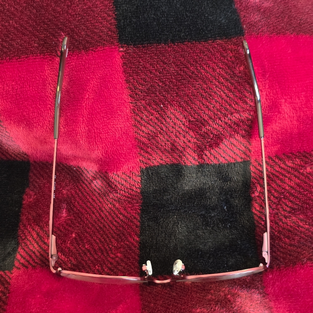 Titanium Piper Red Rectangular Eyeglass Frames - image 9